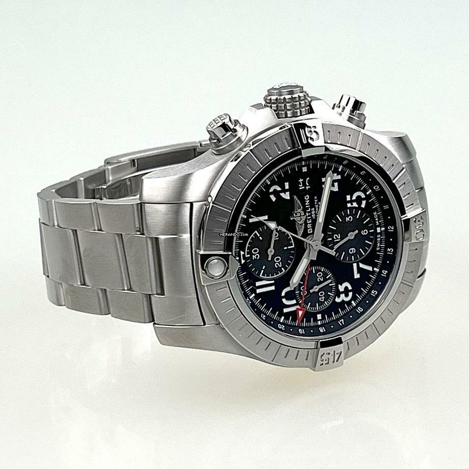 Thumbnail von Breitling Avenger Chronograph GMT 45 Automatik Stahl neuwertig deutsche Auslieferung EK 08/2023 Full Set inkl. Pricehangtag Lünettenschutz