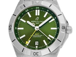 Thumbnail von Breitling Chronomat GMT Giannis Antetokounmpo GMT Ref.A32398A11L1A1 2026 Full Set Ungetragen Chronomat GMT Giannis Antetokounmpo Green Dial
