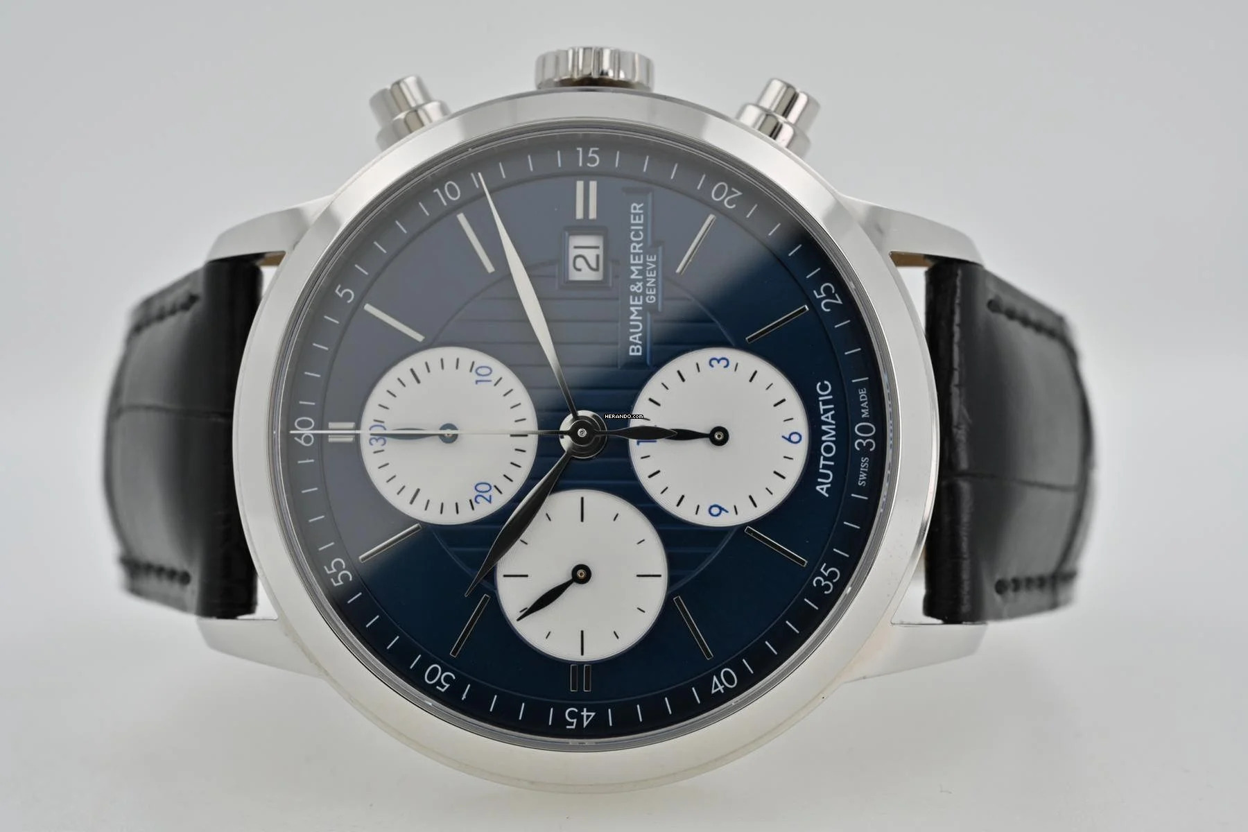  Baume & Mercier Classima Chronograph Limited Edition Blue Dial M0A10373 