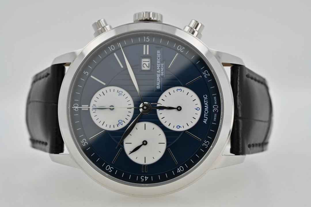  Baume & Mercier Classima Chronograph Limited Edition Blue Dial M0A10373 