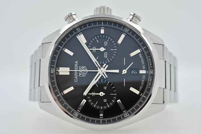  TAG Heuer Carrera 02 Chronograph CBN2010.BA0642 Black Dial 