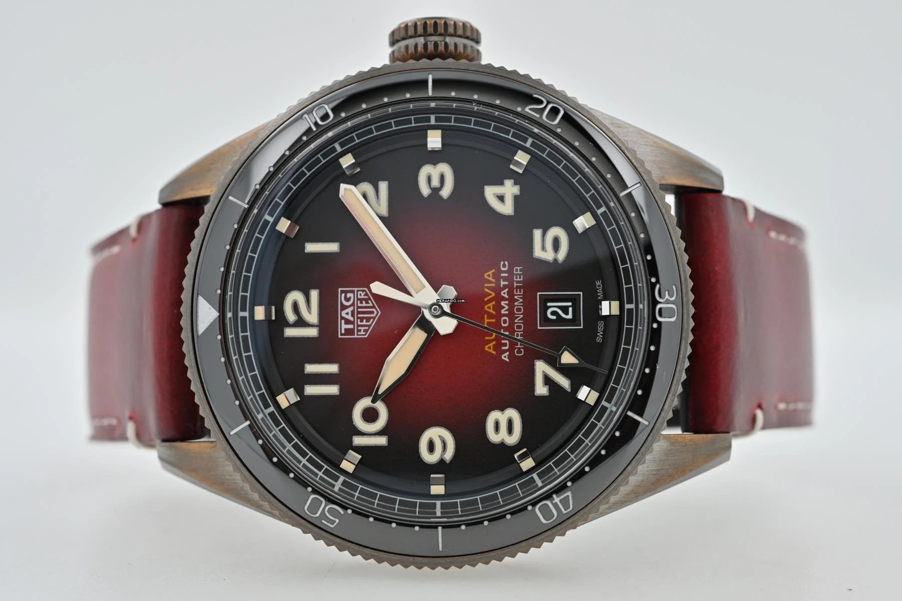  TAG Heuer Autavia 42 Bronze WBE5192.FC8300 Red 