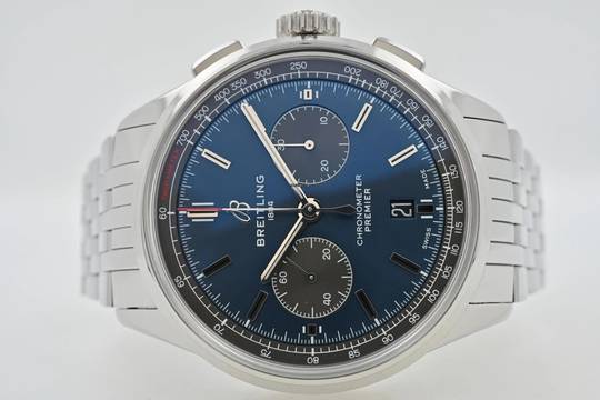 Breitling Premier B01 Chronograph 42 Blue Dial AB0118A61C1A1 