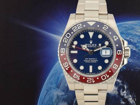  Rolex GMT-Master II 126719blro Like New 2020 - White Gold & Blue Dial 