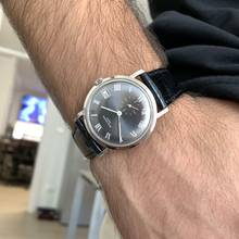 Thumbnail von Patek Philippe Calatrava Date 3445 Oversize slate grey dial white gold 18KT 1967's