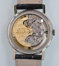 Thumbnail von Patek Philippe Calatrava Date 3445 Oversize slate grey dial white gold 18KT 1967's