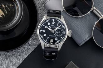 Thumbnail von IWC Große Fliegeruhr Schaffhausen Big Pilot Automatik 7 Days Edelstahl Herrenuhr Ref IW500201