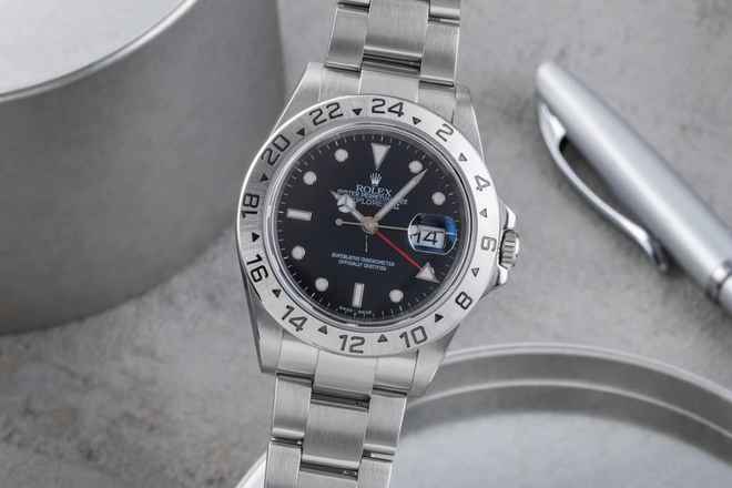  Rolex Explorer II Automatik Edelstahl Datum Herrenuhr Ref. 16570 T D-Serie 