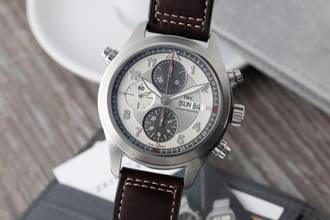 Thumbnail von IWC Fliegeruhr Doppelchronograph Spitfire Panda Stahl Automatik Ref. IW371802