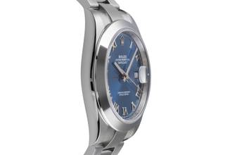 Thumbnail von Rolex Datejust 41 Blue Azzuro Roman Dial Stahl Automatik Ref. 126300 B&P 2022