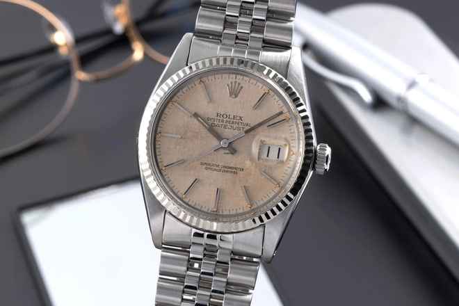  Rolex Datejust 36 Stahl / Weissgold Automatik Herrenuhr Ref. 16014 Klassiker 