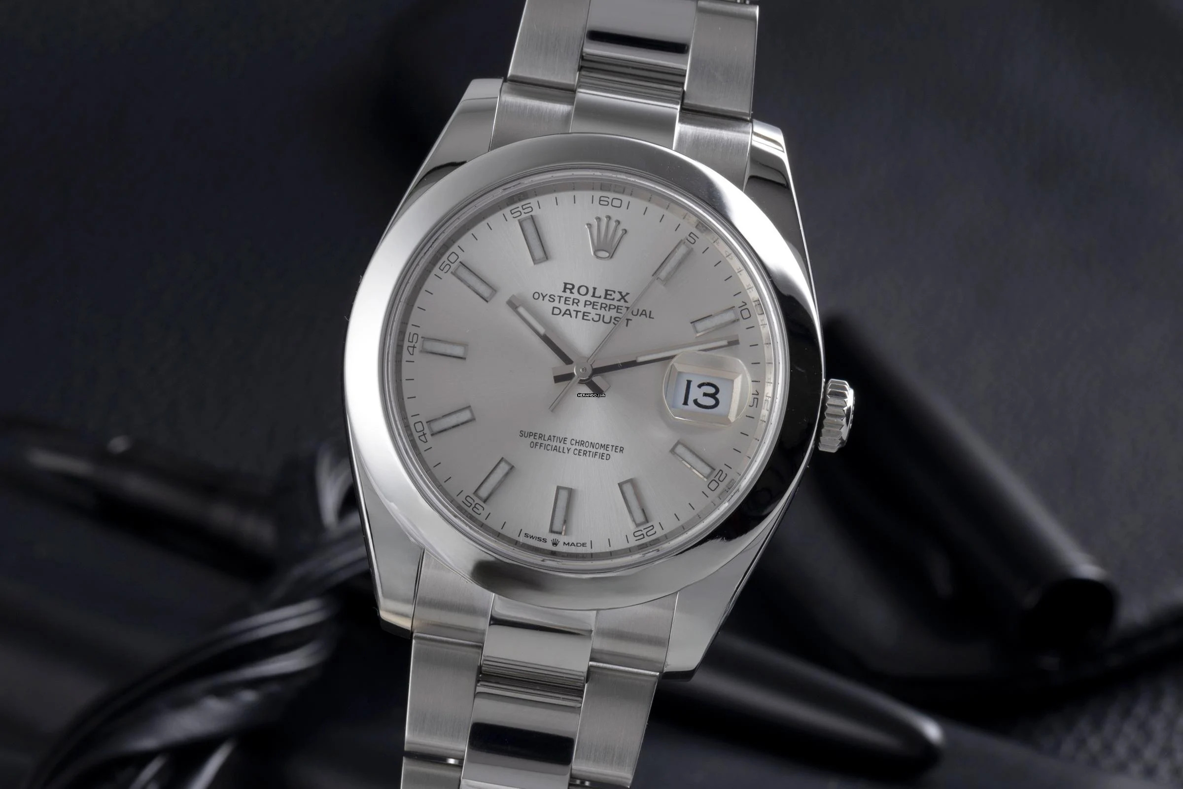 Rolex Datejust 41 Silver Dial Edelstahl Automatik Herrenuhr Ref. 126300