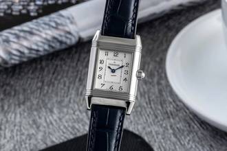 Thumbnail von Jaeger-LeCoultre Reverso Stahl Diamanten Handaufzug Ref. Q266845W B&P 2005