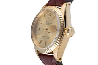 Thumbnail von Rolex Lady-Datejust 18k (0,750) Gold Automatik Damenuhr Ref. 6904