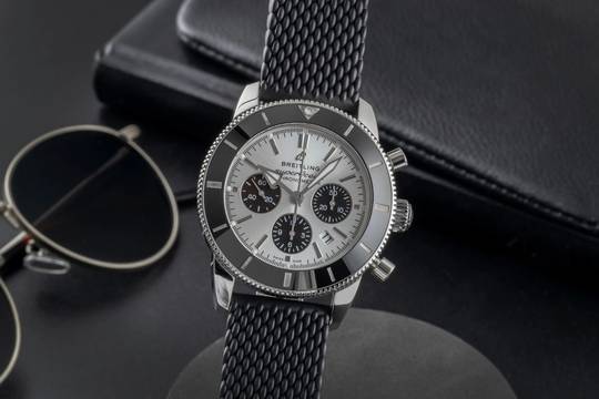  Breitling Superocean Heritage II Chronograph B01 Chronograph Stahl Ref AB0162 Box & Papiere 