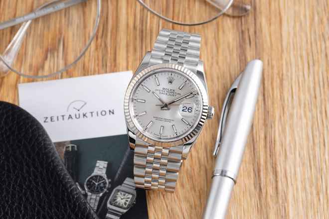  Rolex Datejust 36 Stahl / Weissgold Automatik Herrenuhr Ref. 126234 B&P 2021 