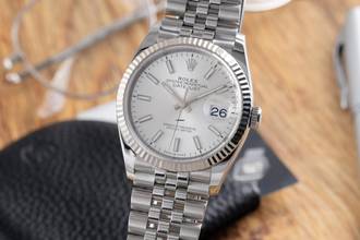 Thumbnail von Rolex Datejust 36 Stahl / Weissgold Automatik Herrenuhr Ref. 126234 B&P 2021