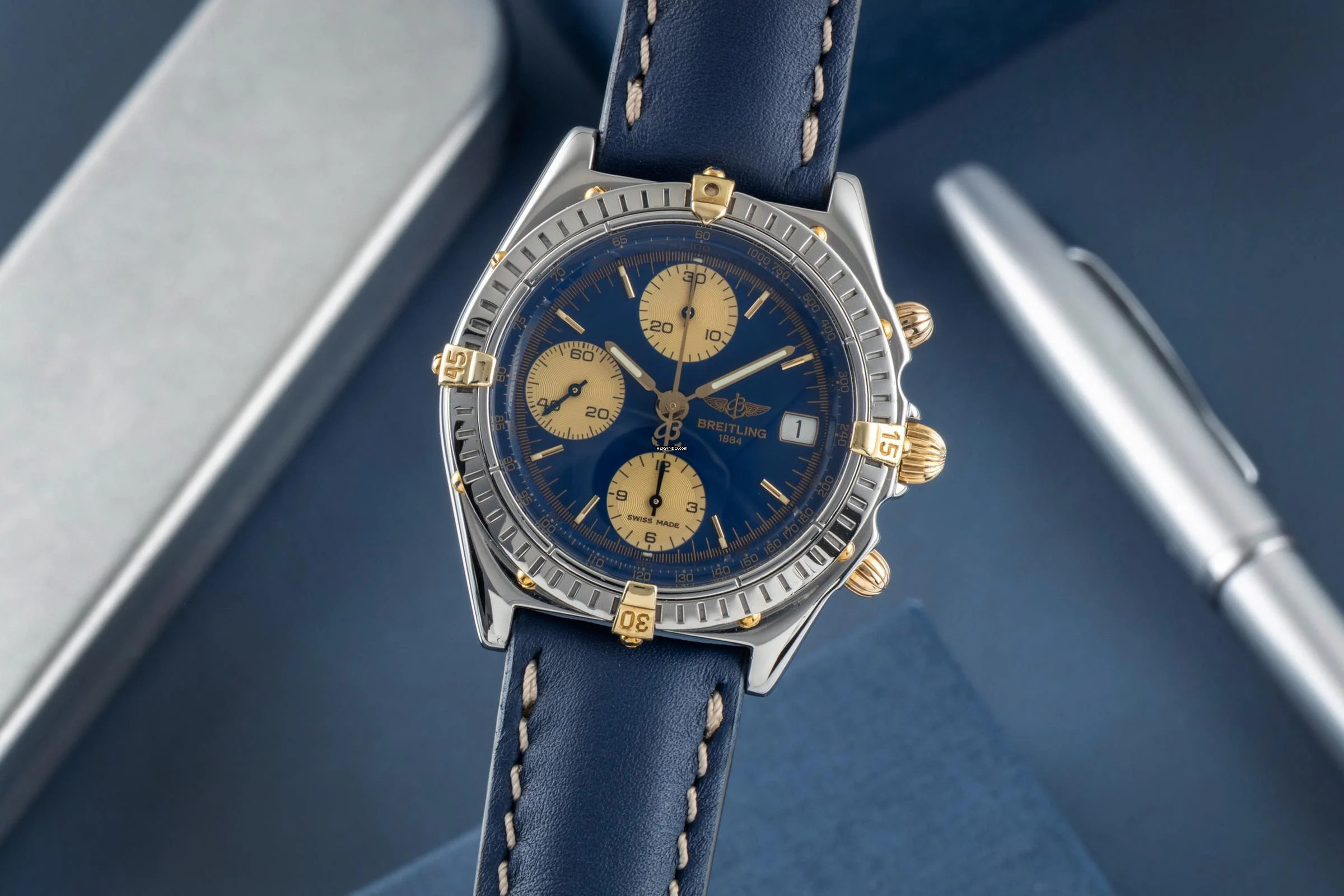  Breitling Chronomat Chronograph Stahl / Gold Automatik Ref. B13048 