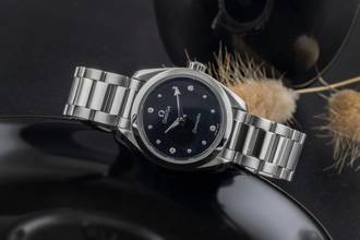 Thumbnail von Omega Seamaster Aqua Terra Stahl Quarz Diamond Damenuhr Ref. 220.10.28.60.51.001 B&P 2021