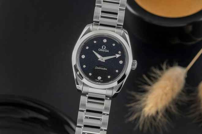  Omega Seamaster Aqua Terra Stahl Quarz Diamond Damenuhr Ref. 220.10.28.60.51.001 B&P 2021 