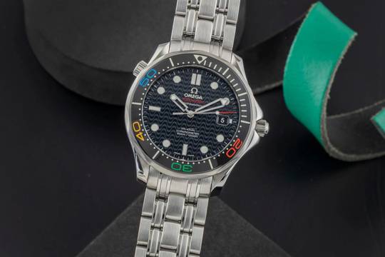  Omega Seamaster Diver 300 M Rio Stahl Automatik Herrenuhr 522.30.41.20.01.001 B&P 