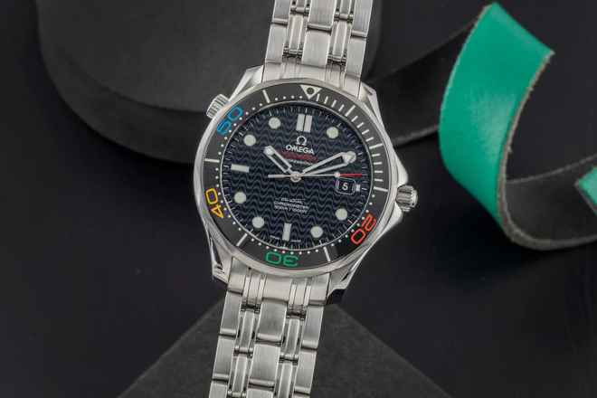  Omega Seamaster Diver 300 M Rio Stahl Automatik Herrenuhr 522.30.41.20.01.001 B&P 