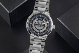 Thumbnail von Oris TT1 Engine Date Stahl Automatik Herrenuhr Ref. 01 733 7752 4124-07 8 24 08