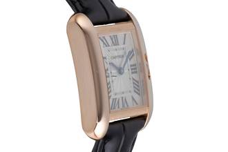 Thumbnail von Cartier Tank Anglaise 18k (0,750) Rotgold Quarz Damenuhr Ref. W5310027 Papiere