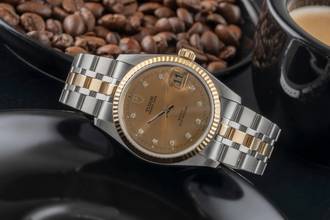 Thumbnail von Tudor Prince Date Stahl / Gold Automatik Diamanten Ref. 74033 Papiere 2013