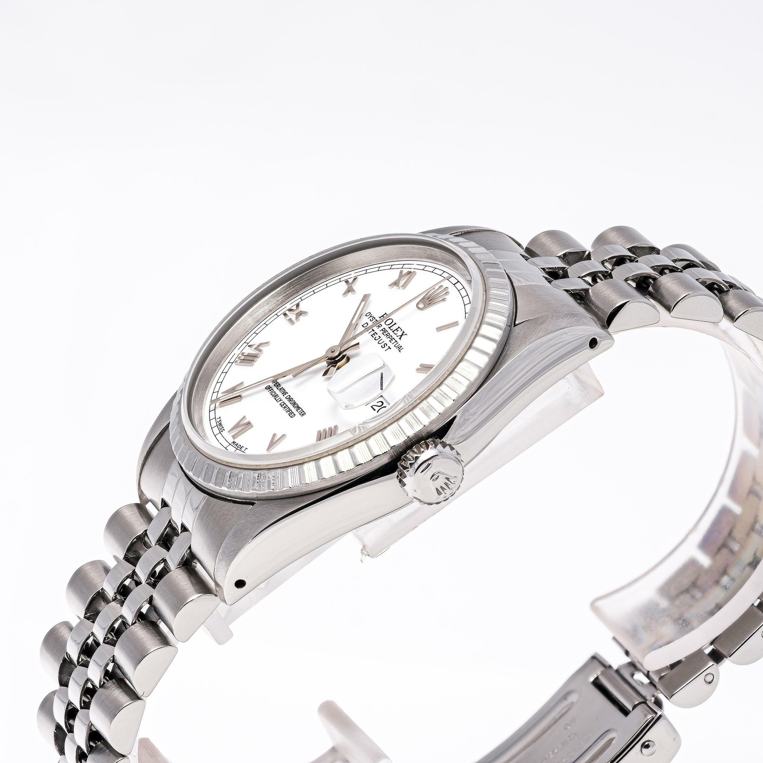 Thumbnail von Rolex Datejust 36 White – 16220 – like NEW – 11/1990 Full Set