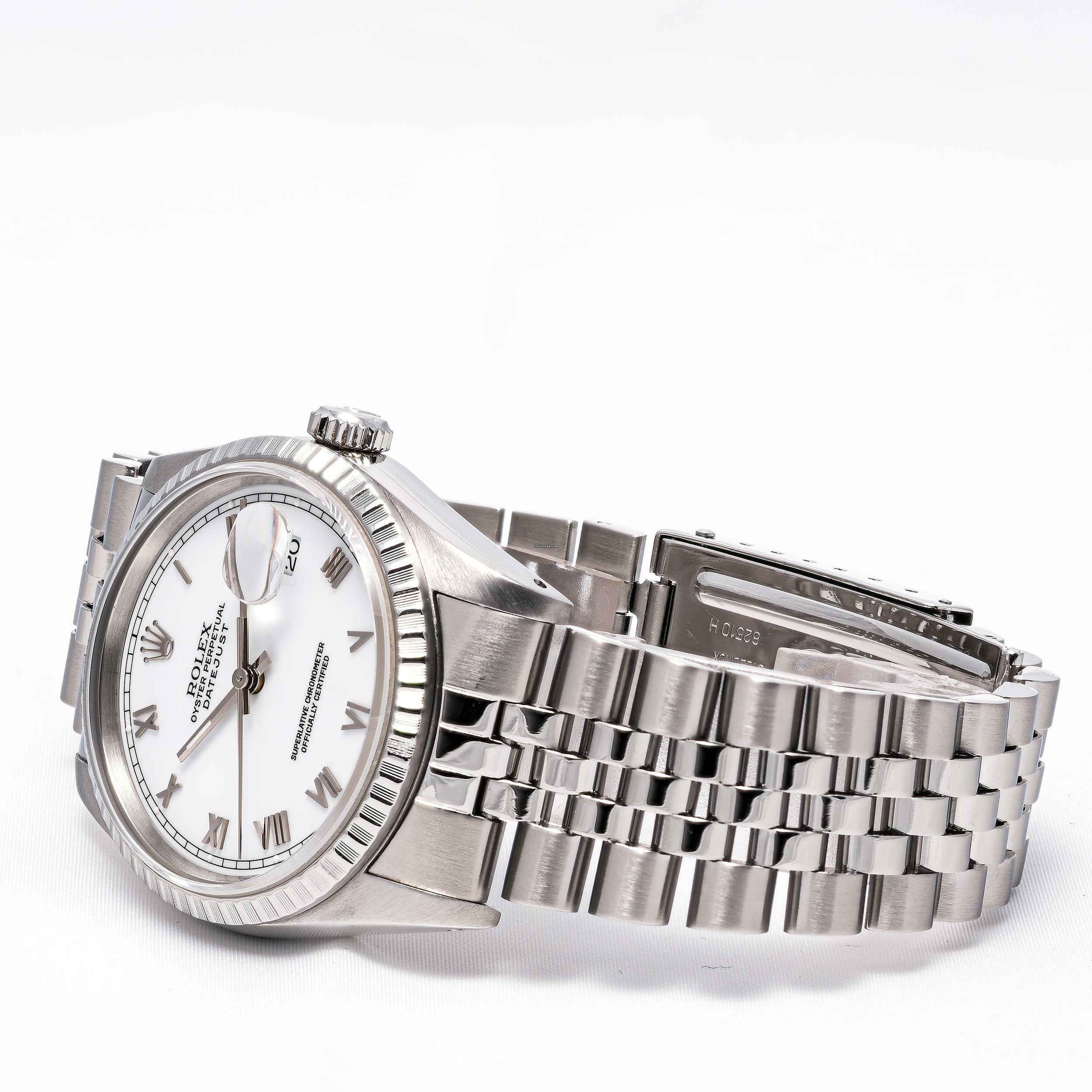 Thumbnail von Rolex Datejust 36 White – 16220 – like NEW – 11/1990 Full Set