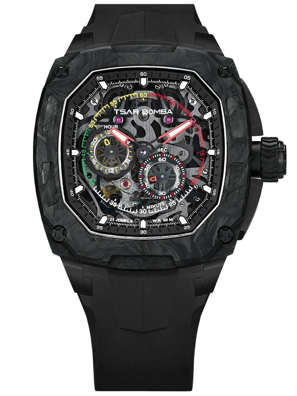 Tsar Bomba TB8601-01 Herrenuhr Dark Matter Interchangeable Automatik 46mm 5ATM