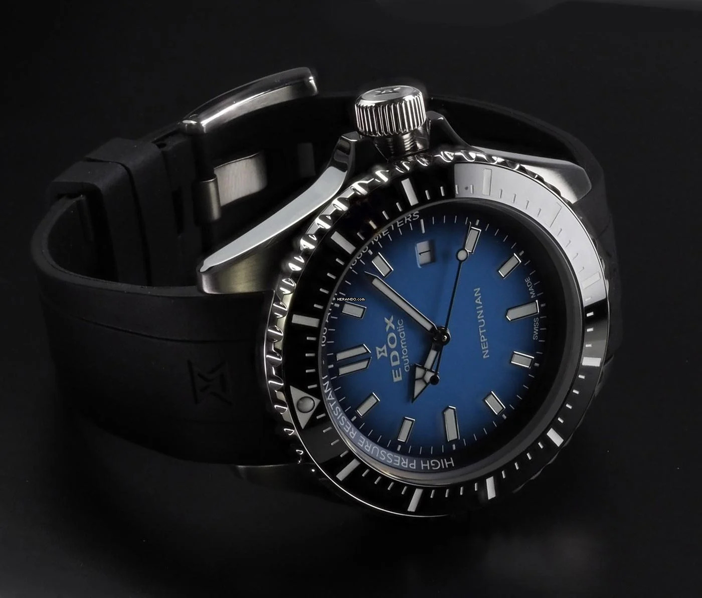 Thumbnail von Edox Herren Uhr Automatik Skydiver 80120 3NCA BUIDN Swiss Made Ø 44 mm