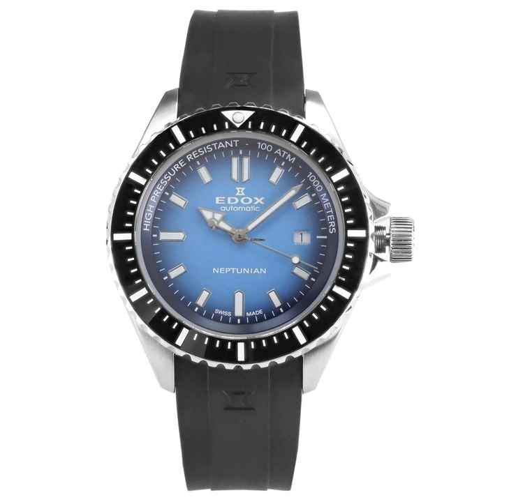  Edox Herren Uhr Automatik Skydiver 80120 3NCA BUIDN Swiss Made Ø 44 mm 