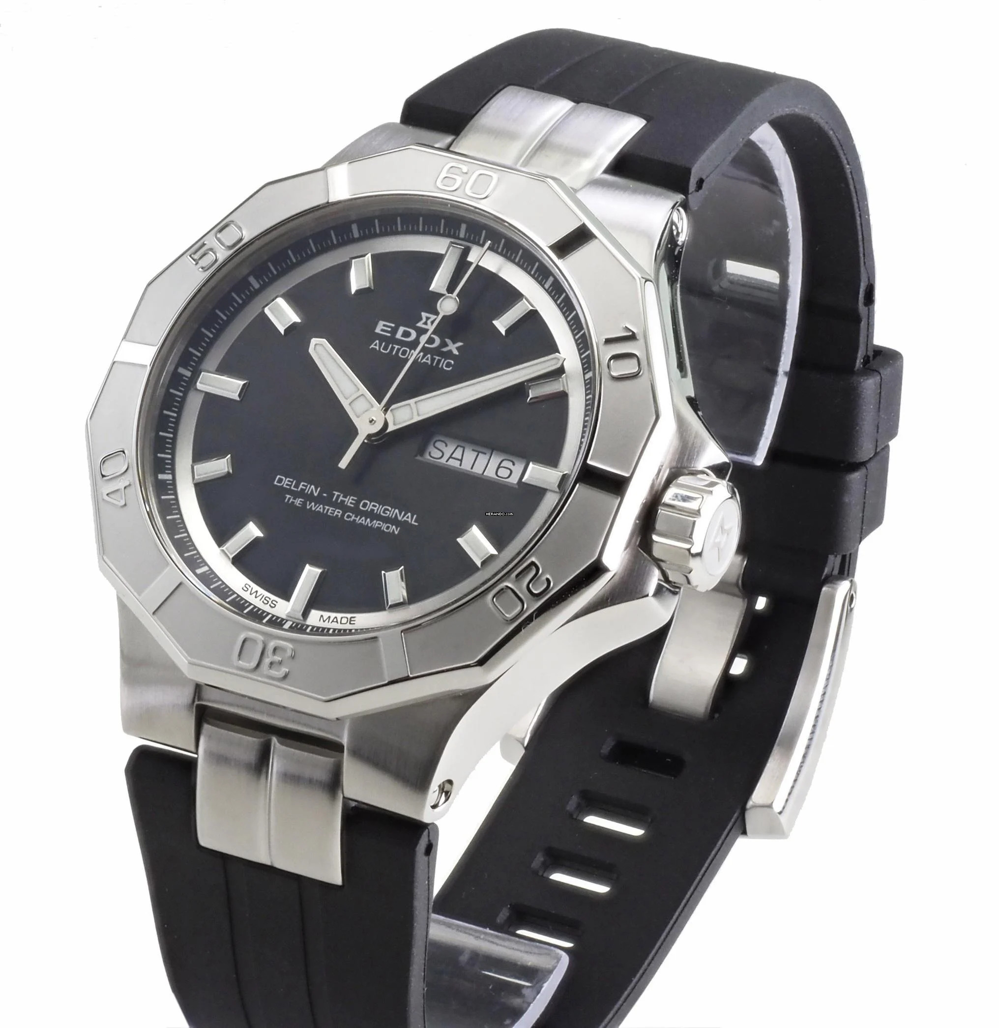 Thumbnail von Edox Herren Uhr Automatik 88008 3CA NIN Swiss Made 44 mm Ø Delfin Neu