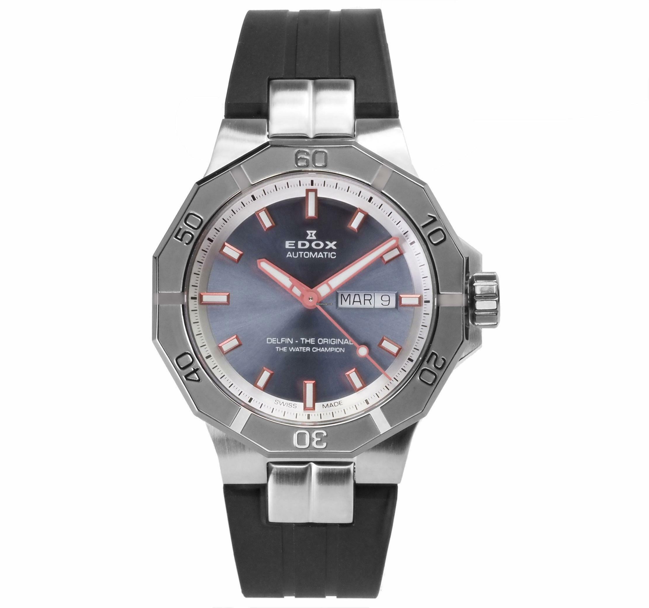 Thumbnail von Edox Herren Uhr Automatik 88008 3GCA BGO Swiss Made Delfin 43 mm Ø Neu