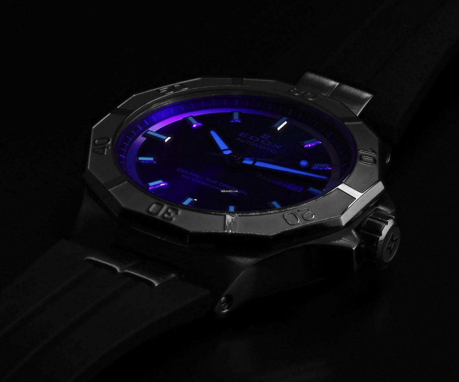 Thumbnail von Edox Herren Uhr Automatik 88008 3CA BUIN Swiss Made Delfin 43 mm Ø Neu