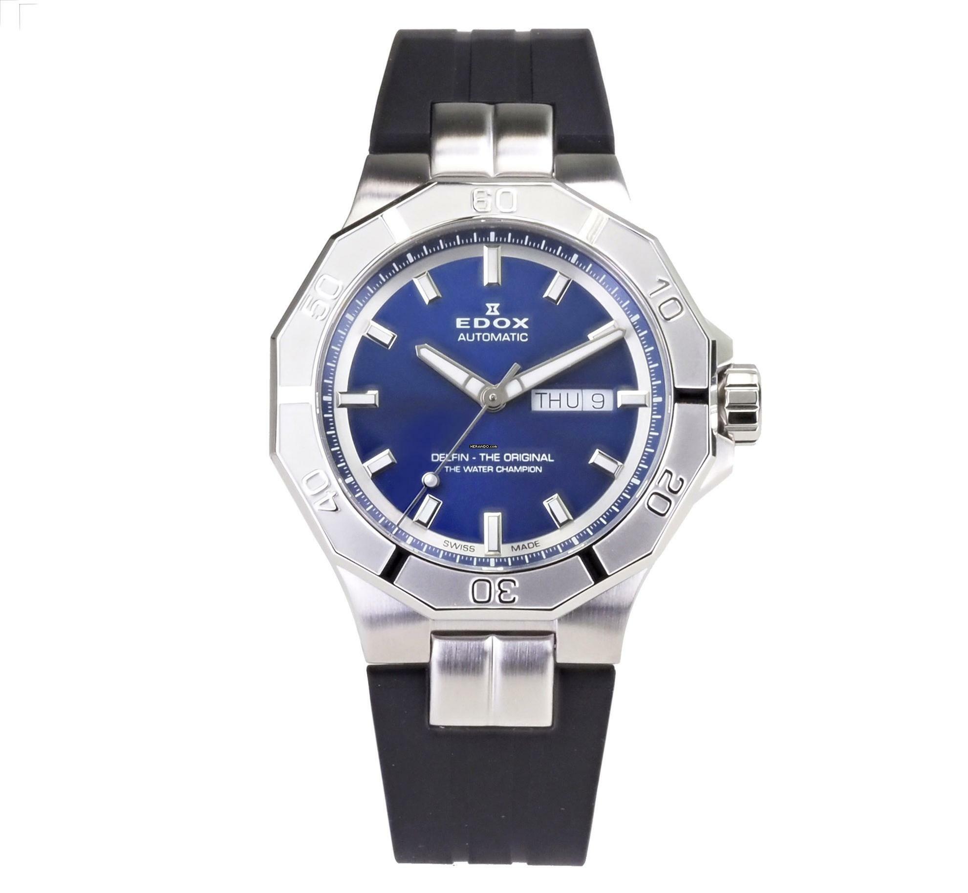 Thumbnail von Edox Herren Uhr Automatik 88008 3CA BUIN Swiss Made Delfin 43 mm Ø Neu