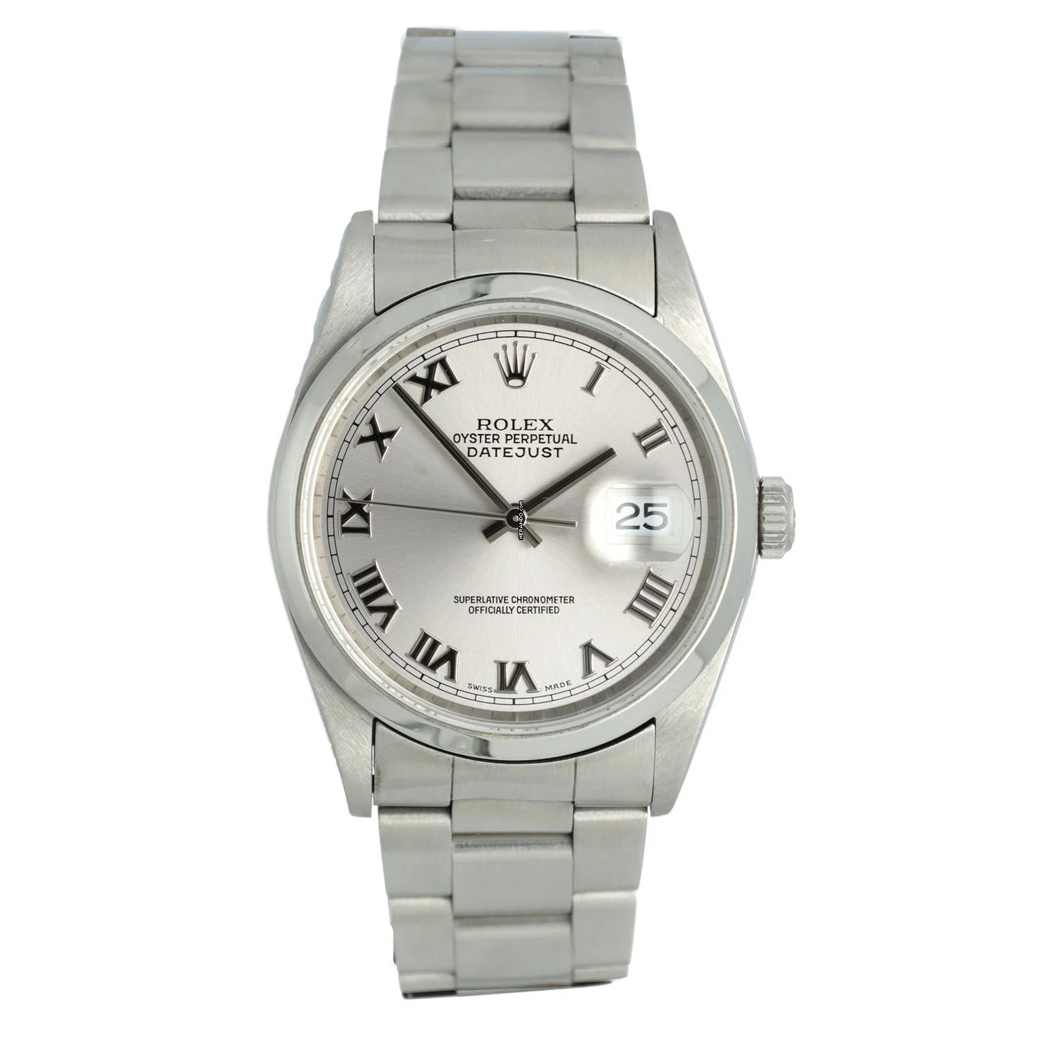 Rolex Datejust 36 Ref.16200 Oyster Silver Roman Dial