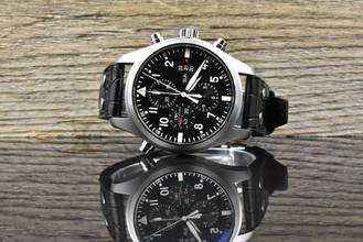 Thumbnail von IWC Fliegeruhr Doppelchronograph Double Chronograph IW377801 unpoliert - Black Dial - B&P 2012