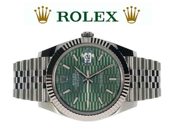  Rolex Datejust 41 Green Motif Dial - SEHR SELTEN - LIKE NEW 