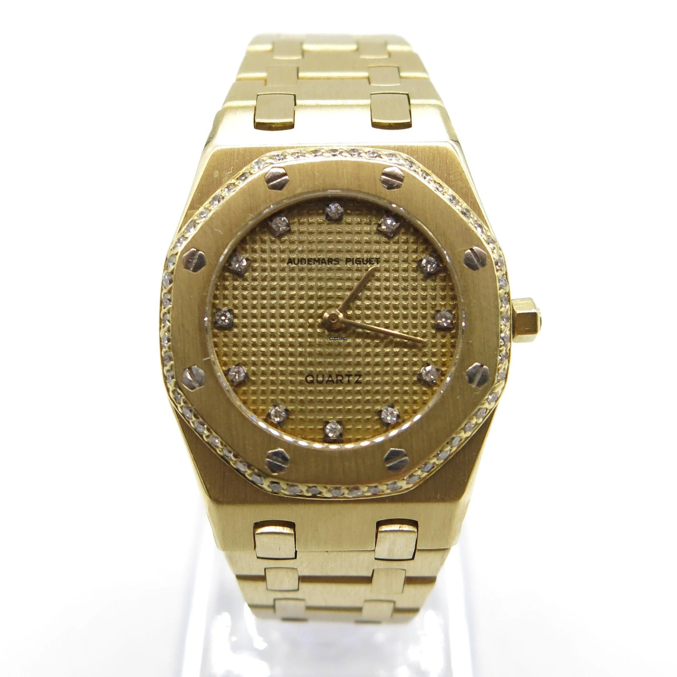 Audemars Piguet Royal Oak Lady Vollgold mit Brillanten Nur Uhr