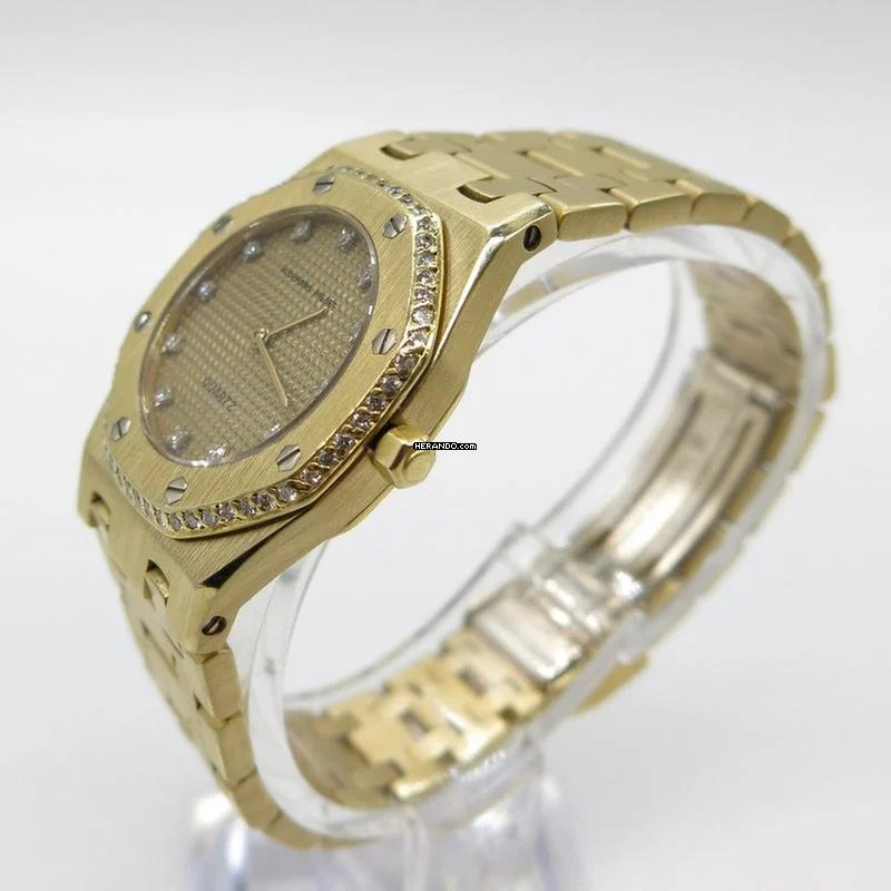 Thumbnail von Audemars Piguet Royal Oak Lady Vollgold mit Brillanten Nur Uhr