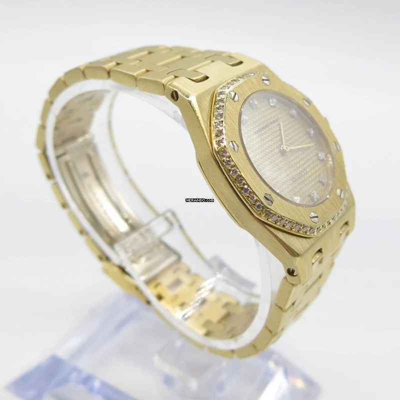 Thumbnail von Audemars Piguet Royal Oak Lady Vollgold mit Brillanten Nur Uhr