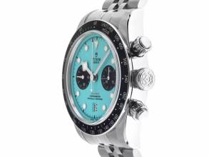 Thumbnail von Tudor Black Bay Chrono Flamingo Blue Ref.M79360N-0024 2025 Full Set Ungetragen Black Bay Chronograph Flamingo Blue
