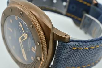 Thumbnail von Panerai Luminor Submersible 1950 3 Days Bronze Bronzo PAM 671 Limited 47mm Blue Dial