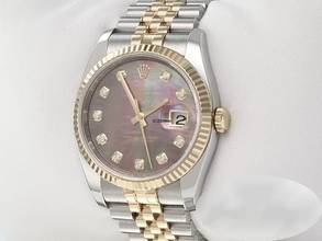 Thumbnail von Rolex Datejust 36 36mm 116233 Perlmutt Diamanten Stahl Gelbgold 750 Automatik Stainless Steel 18kt Yellow Gold Jubilé-band Chronometer Oyster