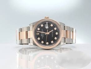 Thumbnail von Rolex Datejust 36 126231 2020 Stahl Rosegold 750 Diamanten Automatik Stainless Steel 18kt Rose Gold Oyster-band Chronometer Black Dial