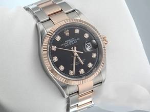 Thumbnail von Rolex Datejust 36 126231 2020 Stahl Rosegold 750 Diamanten Automatik Stainless Steel 18kt Rose Gold Oyster-band Chronometer Black Dial