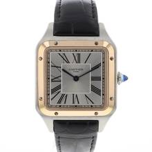 Thumbnail von Cartier Santos Dumont Large Rose Gold / Steel Silver Dial